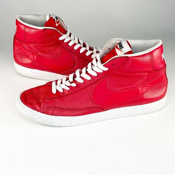 Nike Blazer Mid Special Edition Leather Sneakers Shoes Game Red Men 11.5 - Picture 1 of 14